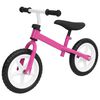 vidaXL Bicicleta de equilíbrio com rodas de 9,5" rosa