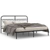 vidaXL Estrutura de cama com cabeceira 183x213 cm metal preto