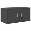 vidaXL Arm&aacute;rio de arruma&ccedil;&atilde;o Preto 80 x 40 x 40 cm A&ccedil;o