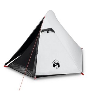vidaXL Tenda de campismo c&uacute;pula p/ 2 pessoas opaca imperme&aacute;vel branco