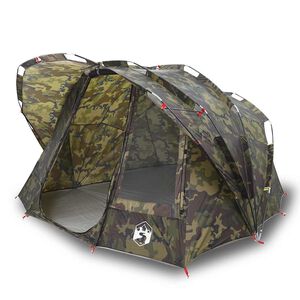 vidaXL Tenda de pesca para 5 pessoas imperme&aacute;vel camuflagem