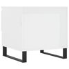 vidaXL Mesa de centro 50x46x50cm derivados de madeira branco brilhante