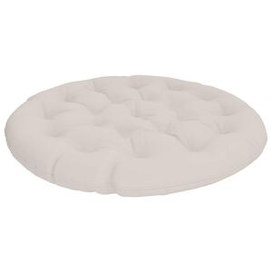 vidaXL Almofada para Cadeira Papasan VIANEN 100% Poli&eacute;ster Branco