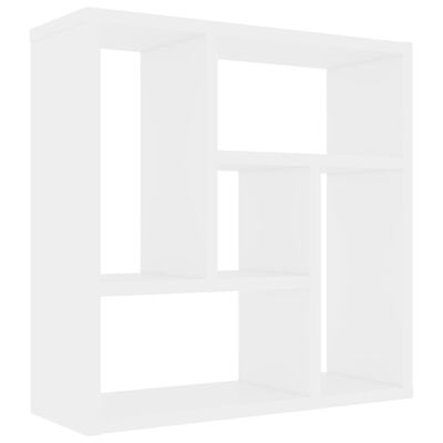 vidaXL Estante de parede 45,1x16x45,1 cm contraplacado branco