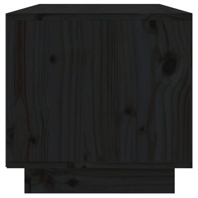 vidaXL Móvel de TV 60x35x35 cm madeira de pinho maciça preto