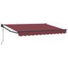 vidaXL Toldo retr&aacute;til Borgonha 3 x 2 m Poli&eacute;ster e Metal