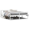 vidaXL Cama para idosos com cabeceira 200x200 cm pinho maci&ccedil;o branco