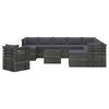 vidaXL 12 pcs conjunto lounge de paletes com almofad&otilde;es pinho maci&ccedil;o