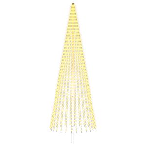 vidaXL &Aacute;rvore de Natal LED 385 cm 1148 LED Branco quente Ferro Preto