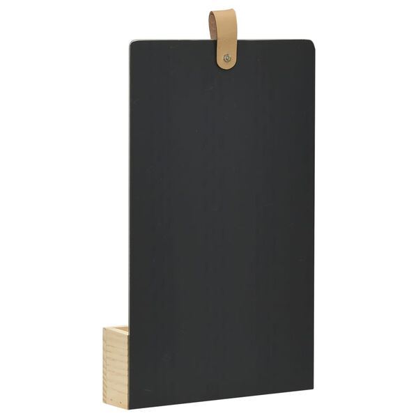 vidaXL Espelho de parede em pinho maciço 23x39,5 cm