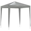 vidaXL Tenda de Festa 200 x 200 x 240 cm Cinzento-claro PE e A&ccedil;o