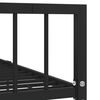 vidaXL Estrutura de cama 90x200 cm metal preto