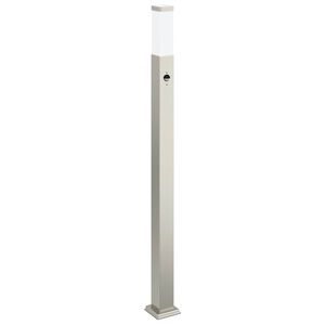 vidaXL Lumin&aacute;ria de poste com sensor, 110 cm, a&ccedil;o inoxid&aacute;vel, IP44
