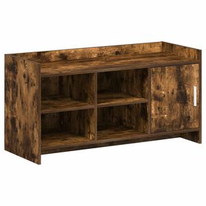 vidaXL Arm&aacute;rio de Sapatos com porta Carvalho Fumado 100 x 39,5 x 51 cm