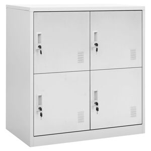 vidaXL Cacifo 90x45x92,5 cm a&ccedil;o cinzento-claro