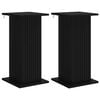 vidaXL Suporte para Plantas 2 pcs Preto 30,5 x 30 x 60,5 cm