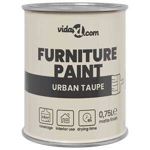 vidaXL Tinta para m&oacute;veis Castanho 0,75 L