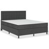 vidaXL Cama boxspring 180x200 cm tecido cinzento-escuro