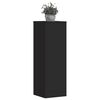 vidaXL Suportes para plantas 2pcs 33x33x100 cm derivados madeira preto