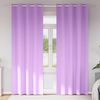 vidaXL Cortinas Blackout com Argolas 2 pcs Roxo 225 x 140 cm Poli&eacute;ster