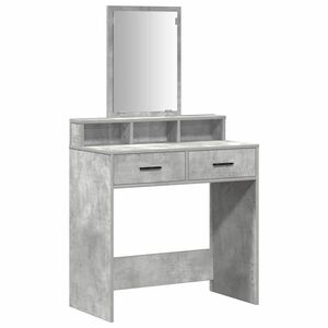 vidaXL Mesa de vestir Cinzento 79 x 41 x 140 cm Derivados de Madeira