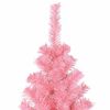 vidaXL &Aacute;rvore de Natal com 300 LEDs com suporte Rosa 180 cm PVC