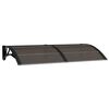 vidaXL Toldo de porta 150x75 cm policarbonato preto