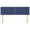 vidaXL Cabeceiras azul 144x5x78/88 cm tecido