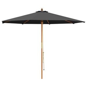 vidaXL Guarda-sol de Jardim &Oslash; 300 x 248 cm Madeira S&oacute;lida de Eucalipto