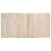 vidaXL Mesa de jantar 180x90x76 cm madeira mangueira maciça branqueada