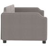 vidaXL Sof&aacute;-cama 90x200 cm tecido cinzento-acastanhado