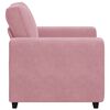 vidaXL Poltrona 100x77x82 cm veludo rosa