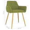 vidaXL Cadeiras de jantar 6 pcs veludo verde-claro