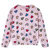 Sweatshirt para crian&ccedil;a cor rosa 128