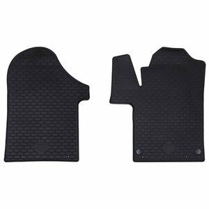 vidaXL Tapete de carro 2 pcs Preto TPE