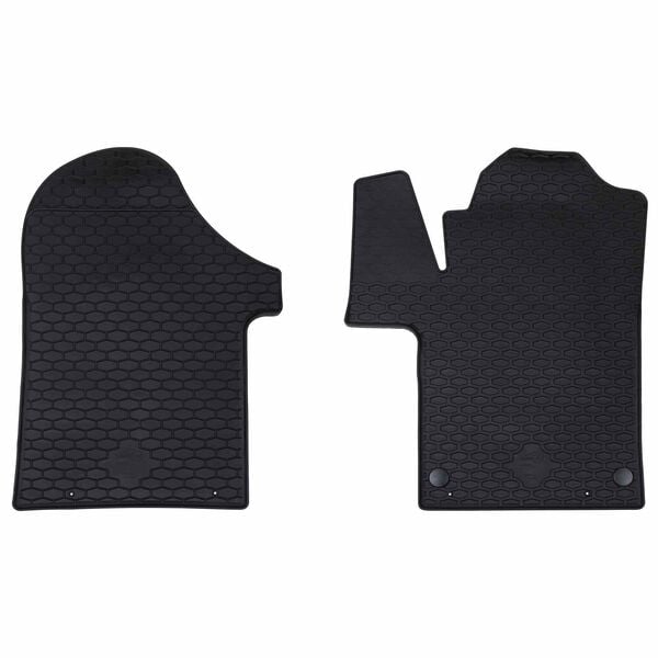 vidaXL Tapete de carro 2 pcs Preto TPE