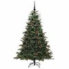vidaXL &Aacute;rvore de Natal Artificial Verde 180 cm PVC, Metal e Pl&aacute;stico