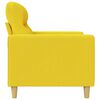 vidaXL Poltrona 60 cm tecido amarelo-claro