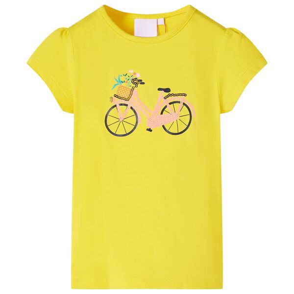 T-shirt de crian&ccedil;a amarelo 104