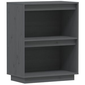 vidaXL Arm&aacute;rio consola 60x34x75 cm pinho maci&ccedil;o cinza