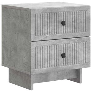 vidaXL Arm&aacute;rio de Cabeceira Cinzento Cimento 43 x 34,5 x 47,5 cm