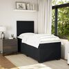 vidaXL Cama com molas/colch&atilde;o 100x200 cm veludo preto