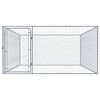 vidaXL Canil de exterior em aço galvanizado 2x2x1 m