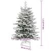 vidaXL &Aacute;rvore de Natal Articulada Artificial Branco 120 cm PE e PVC