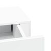 vidaXL Prateleiras de parede com gavetas 2pcs MDF 60x23,5x10 cm branco