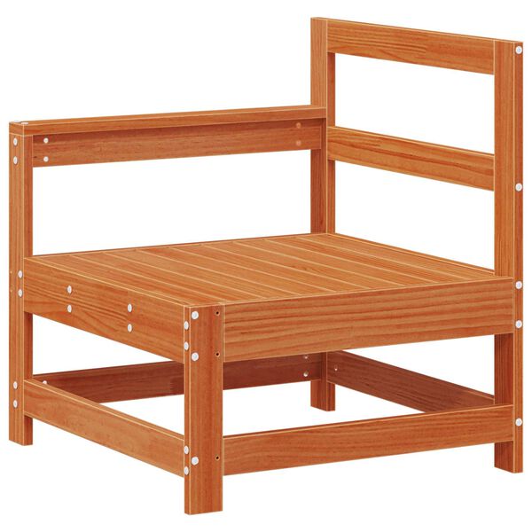 vidaXL Conjunto de Lounge de Jardim 5 pcs Castanho Cera