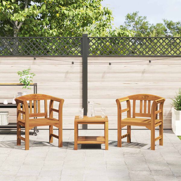 vidaXL Banco de Rosa Natural 68,5 x 46 x 82,5 cm