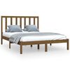 vidaXL Estrutura cama king 150x200 cm pinho maci&ccedil;o castanho-mel