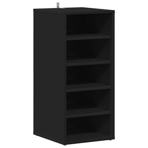 vidaXL Arm&aacute;rio para sapatos 31,5x35x70 cm contraplacado preto