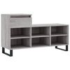 vidaXL Sapateira 102x36x60 cm derivados de madeira cinzento sonoma
